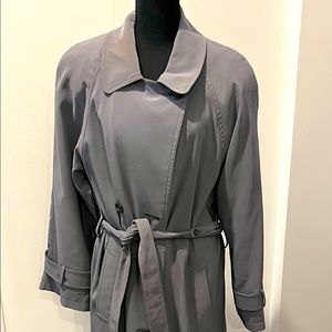 Full-length trench coat
